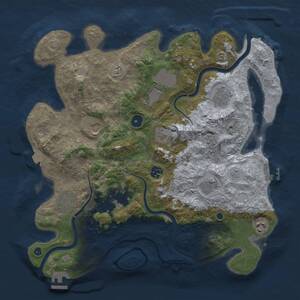 Thumbnail Rust Map: Procedural Map, Size: 3800, Seed: 1564916393, 16 Monuments
