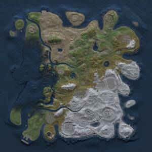 Thumbnail Rust Map: Procedural Map, Size: 4000, Seed: 226198071, 16 Monuments