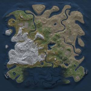 Thumbnail Rust Map: Procedural Map, Size: 4250, Seed: 937414411, 15 Monuments