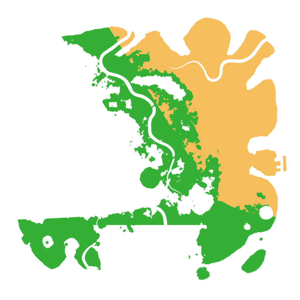 Biome Rust Map: Procedural Map, Size: 3950, Seed: 891932351