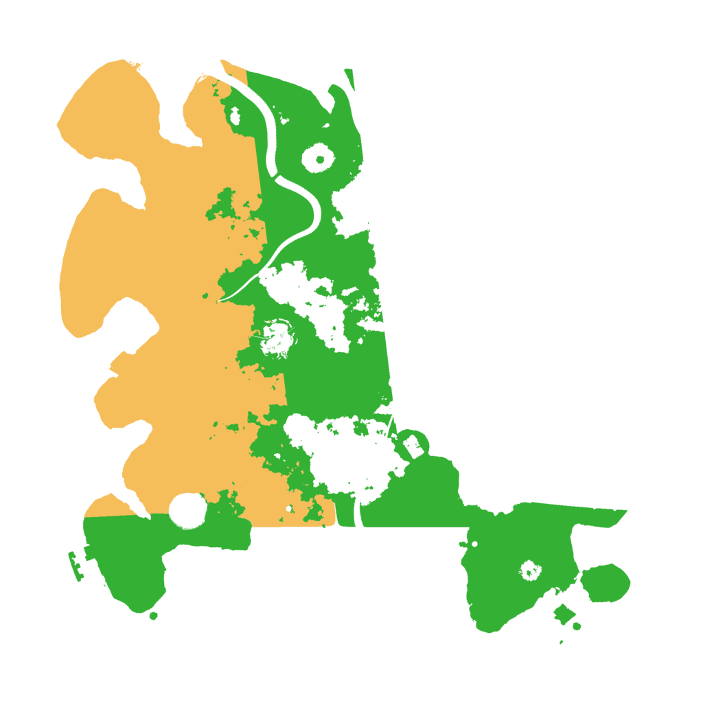 Biome Rust Map: Procedural Map, Size: 3500, Seed: 130001