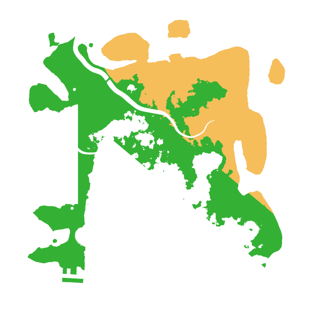 Biome Rust Map: Procedural Map, Size: 3000, Seed: 28591