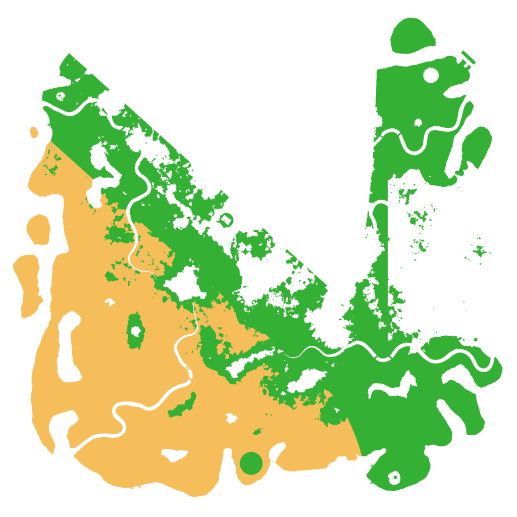 Biome Rust Map: Procedural Map, Size: 6000, Seed: 10913