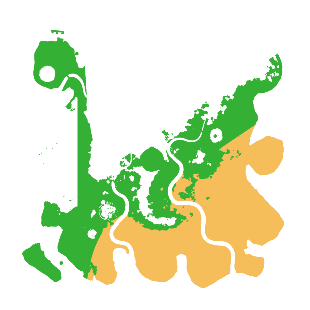 Biome Rust Map: Procedural Map, Size: 3500, Seed: 1126075552