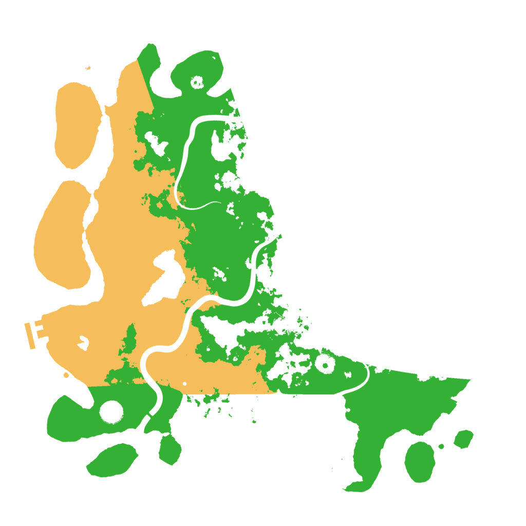Biome Rust Map: Procedural Map, Size: 4000, Seed: 69850257