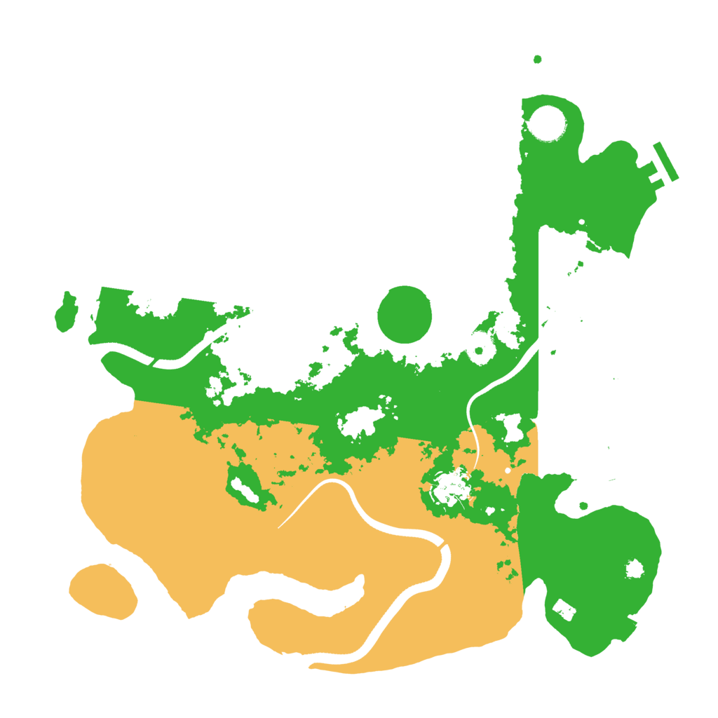 Biome Rust Map: Procedural Map, Size: 3500, Seed: 879068545
