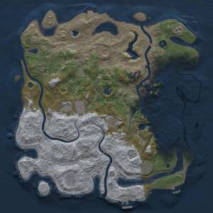 Thumbnail Rust Map: Procedural Map, Size: 4250, Seed: 1921073825, 15 Monuments