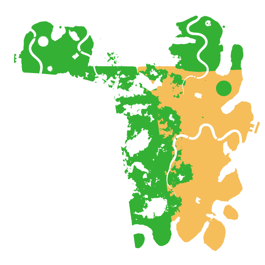 Biome Rust Map: Procedural Map, Size: 4500, Seed: 1550993611