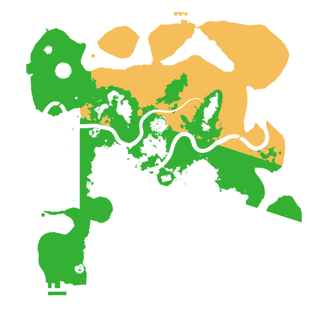 Biome Rust Map: Procedural Map, Size: 3500, Seed: 412791906