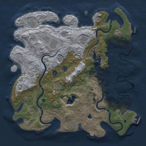 Thumbnail Rust Map: Procedural Map, Size: 4250, Seed: 991711745, 16 Monuments