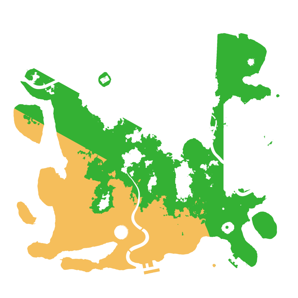 Biome Rust Map: Procedural Map, Size: 3800, Seed: 3802
