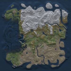 Thumbnail Rust Map: Procedural Map, Size: 4750, Seed: 899744818, 17 Monuments