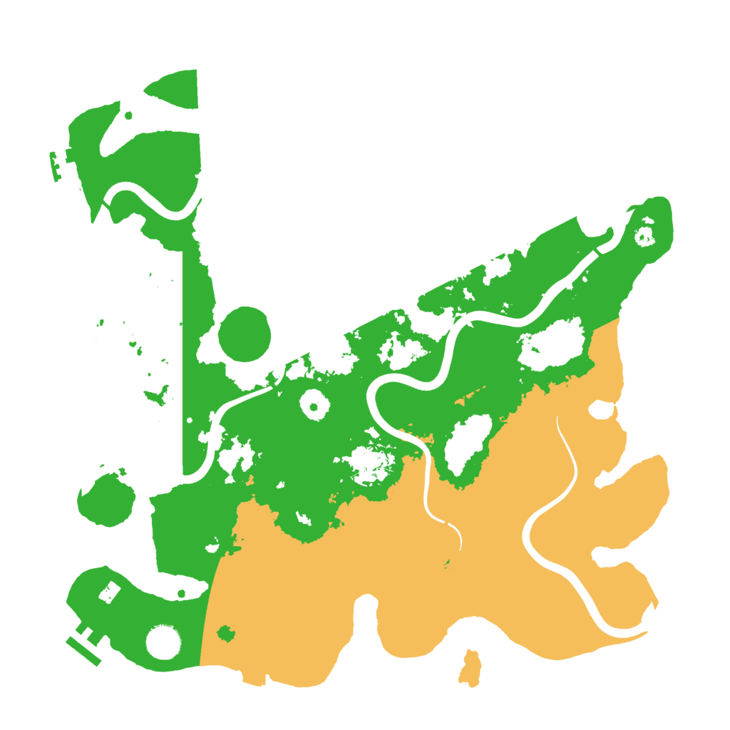 Biome Rust Map: Procedural Map, Size: 3700, Seed: 1586544950