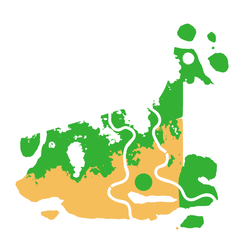 Biome Rust Map: Procedural Map, Size: 3700, Seed: 369337269