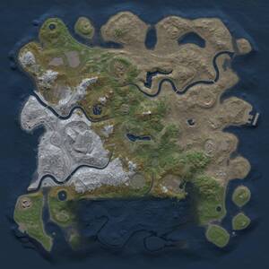 Thumbnail Rust Map: Procedural Map, Size: 4250, Seed: 2049148071, 15 Monuments
