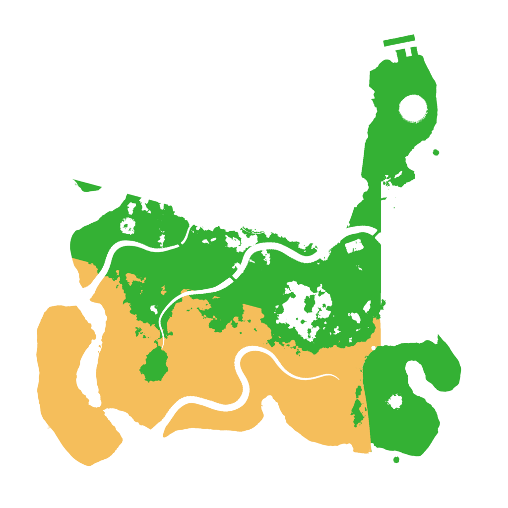 Biome Rust Map: Procedural Map, Size: 3250, Seed: 345345