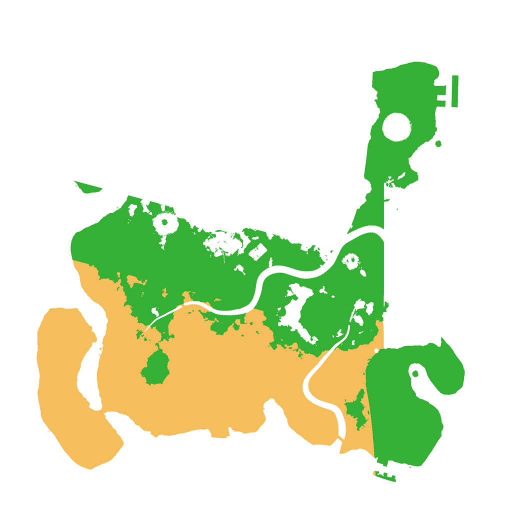Biome Rust Map: Procedural Map, Size: 3250, Seed: 345345