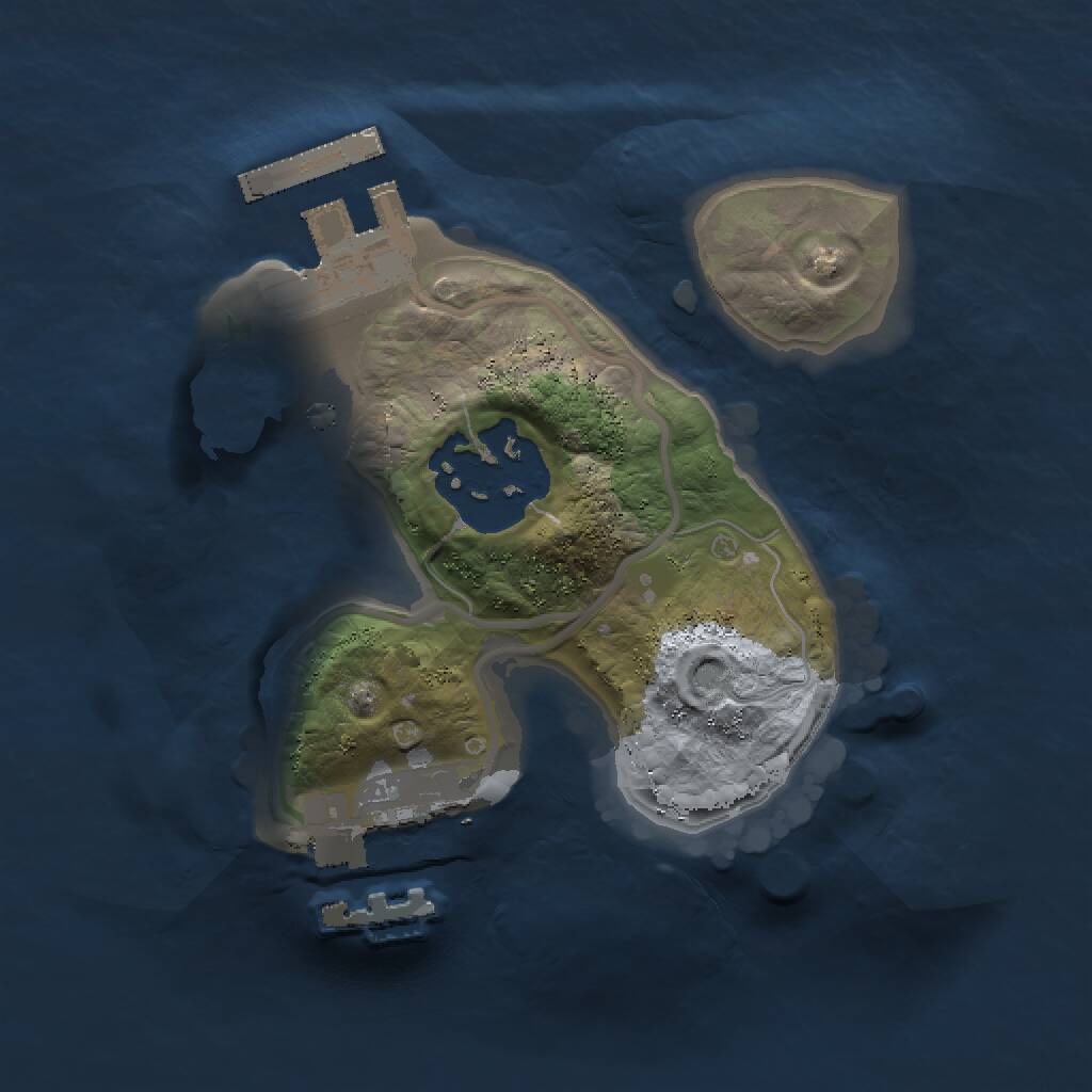 Rust Map: Procedural Map, Size: 1500, Seed: 950791833, 4 Monuments