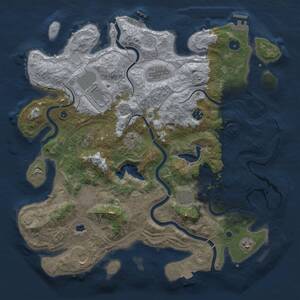 Thumbnail Rust Map: Procedural Map, Size: 4250, Seed: 1289664204, 15 Monuments