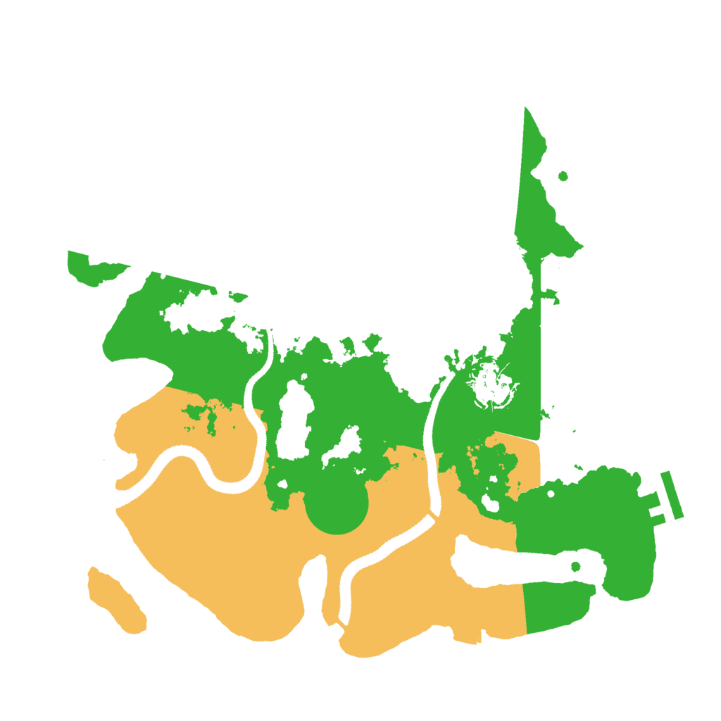 Biome Rust Map: Procedural Map, Size: 3000, Seed: 2138666590