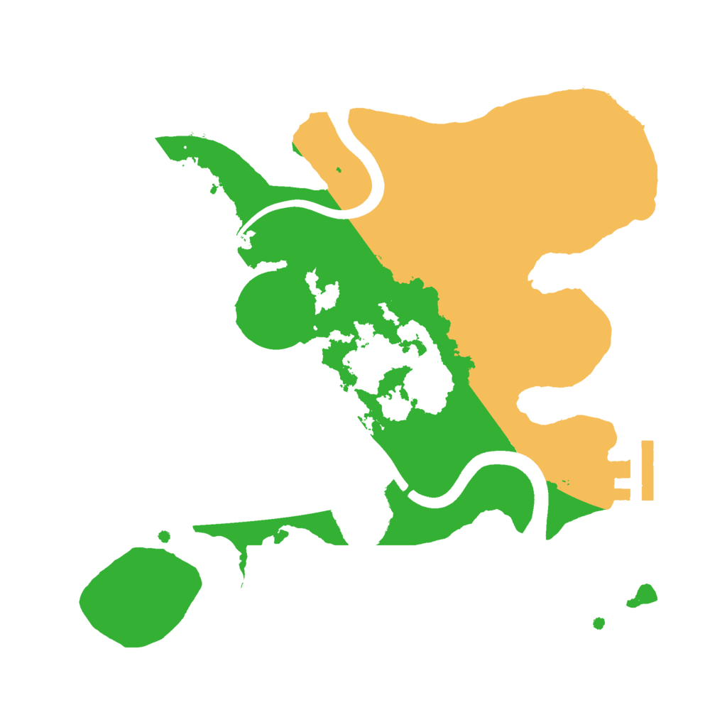 Biome Rust Map: Procedural Map, Size: 2450, Seed: 1852340433