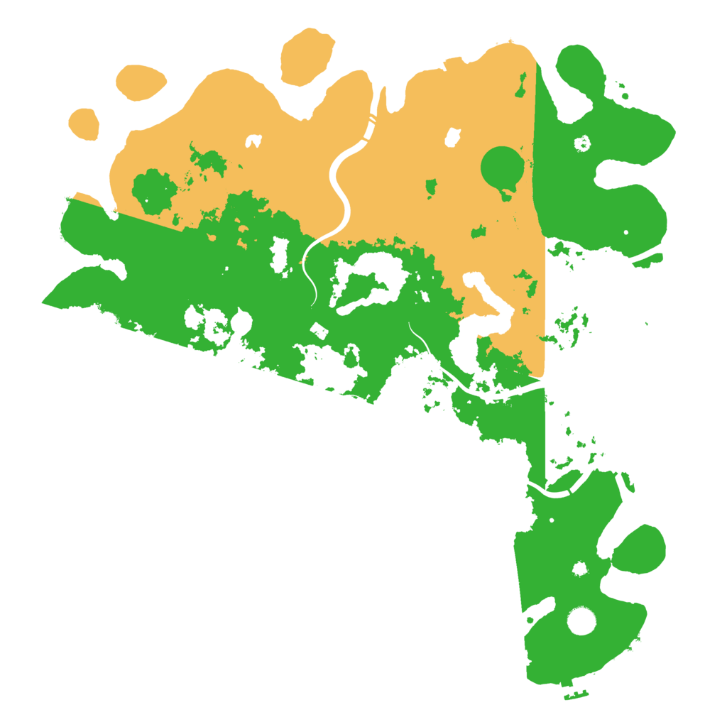 Biome Rust Map: Procedural Map, Size: 4500, Seed: 80087355