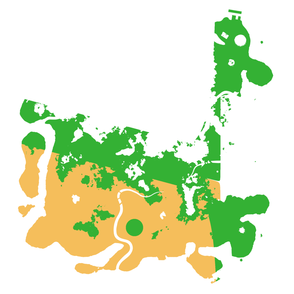 Biome Rust Map: Procedural Map, Size: 4500, Seed: 1148068706