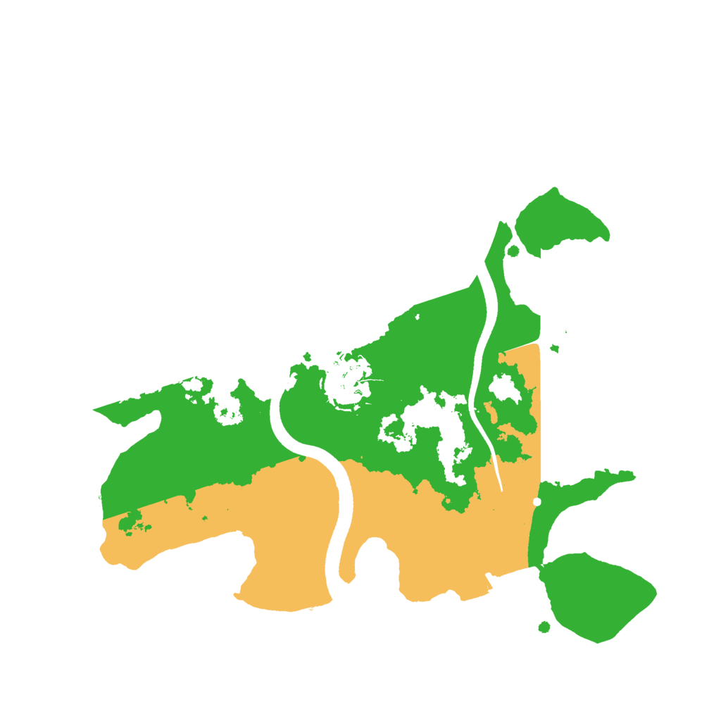 Biome Rust Map: Procedural Map, Size: 2500, Seed: 1020
