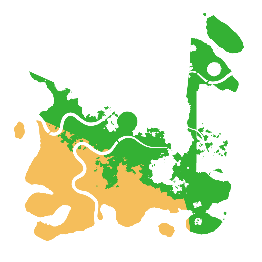 Biome Rust Map: Procedural Map, Size: 3500, Seed: 304521617