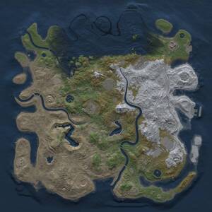 Thumbnail Rust Map: Procedural Map, Size: 4250, Seed: 328553156, 15 Monuments