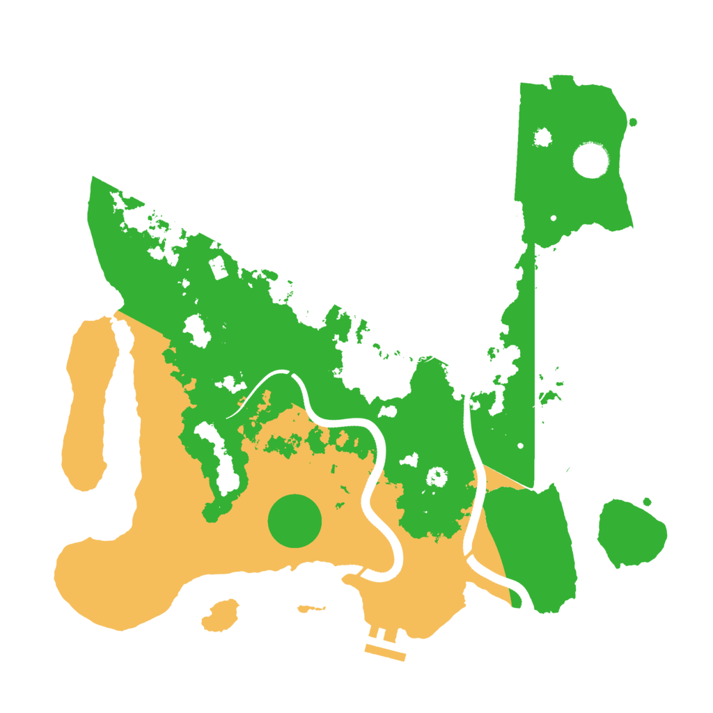 Biome Rust Map: Procedural Map, Size: 3500, Seed: 669385728