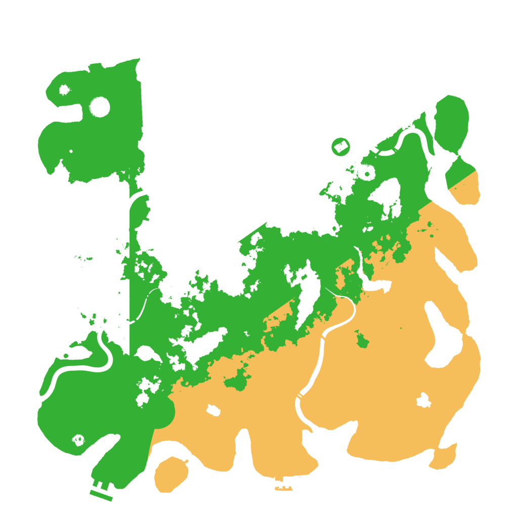Biome Rust Map: Procedural Map, Size: 4500, Seed: 468617277