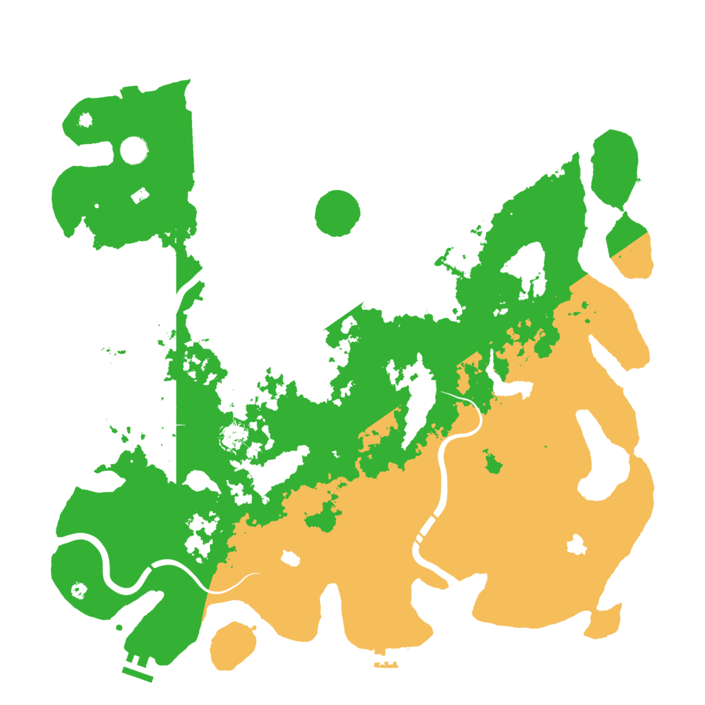 Biome Rust Map: Procedural Map, Size: 4500, Seed: 468617277