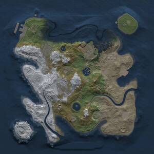Thumbnail Rust Map: Procedural Map, Size: 2900, Seed: 1141728042, 10 Monuments