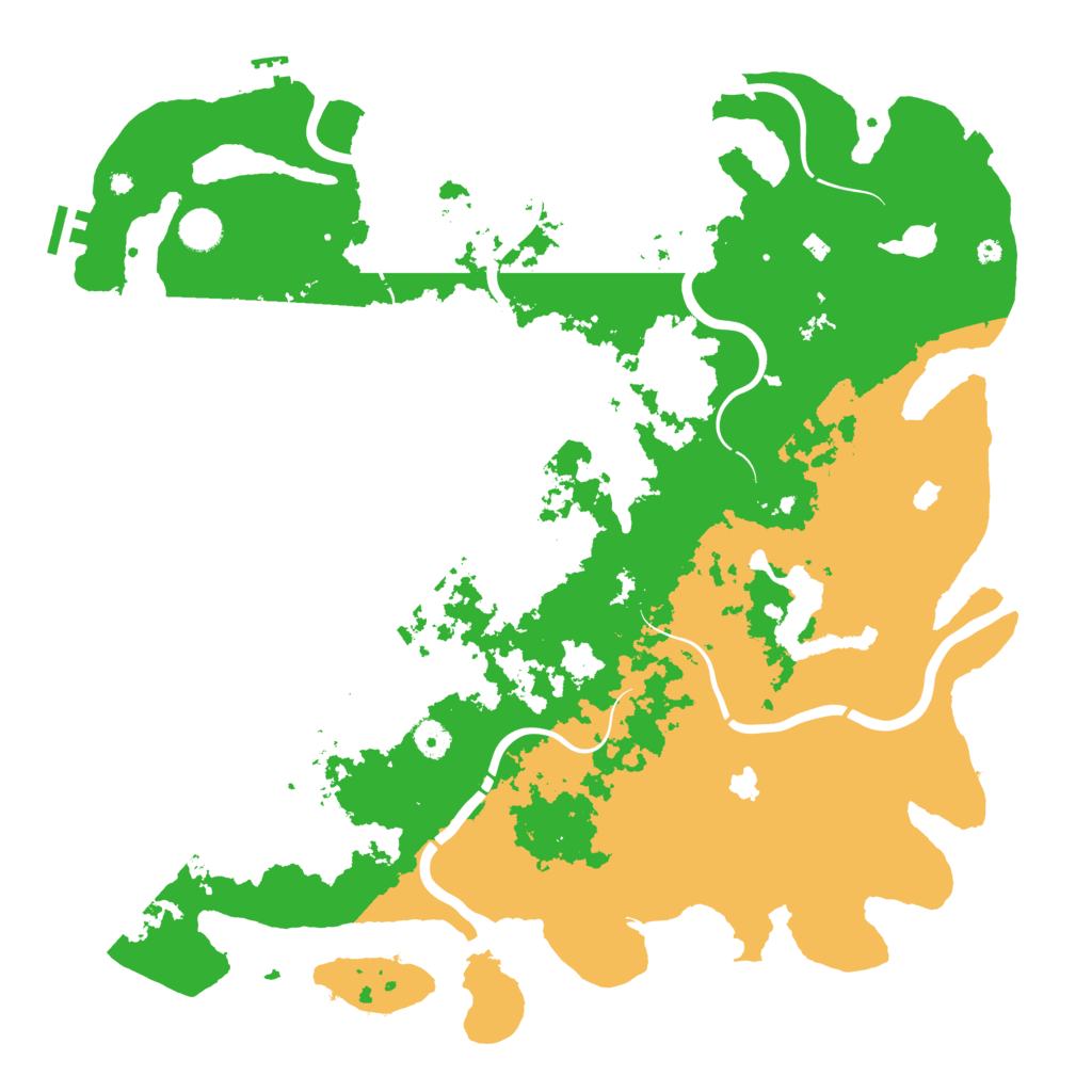 Biome Rust Map: Procedural Map, Size: 4500, Seed: 979359798