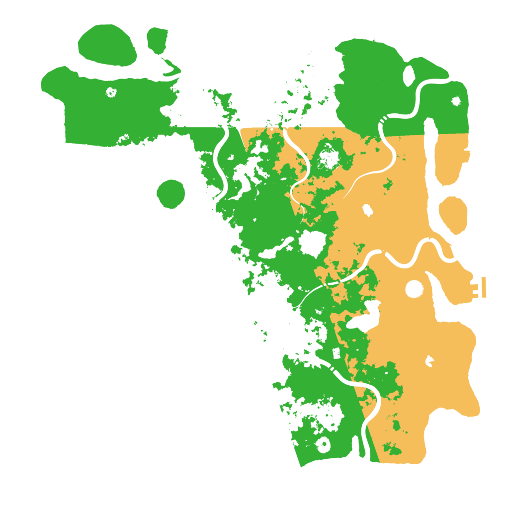 Biome Rust Map: Procedural Map, Size: 5000, Seed: 1529628138
