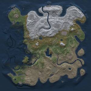 Thumbnail Rust Map: Procedural Map, Size: 4250, Seed: 1167756091, 16 Monuments