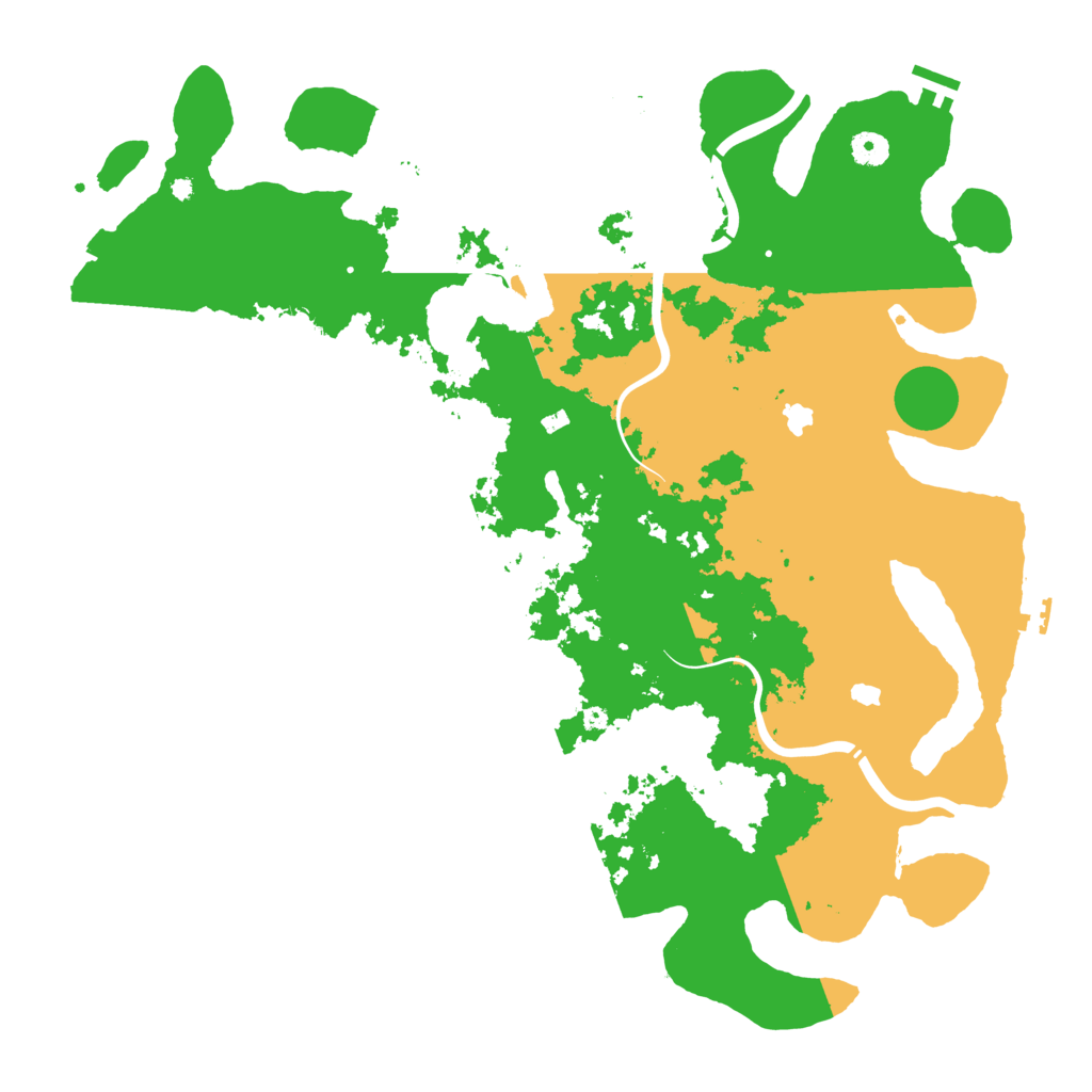 Biome Rust Map: Procedural Map, Size: 4500, Seed: 386258444