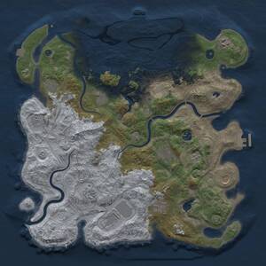 Thumbnail Rust Map: Procedural Map, Size: 4250, Seed: 1289759383, 17 Monuments