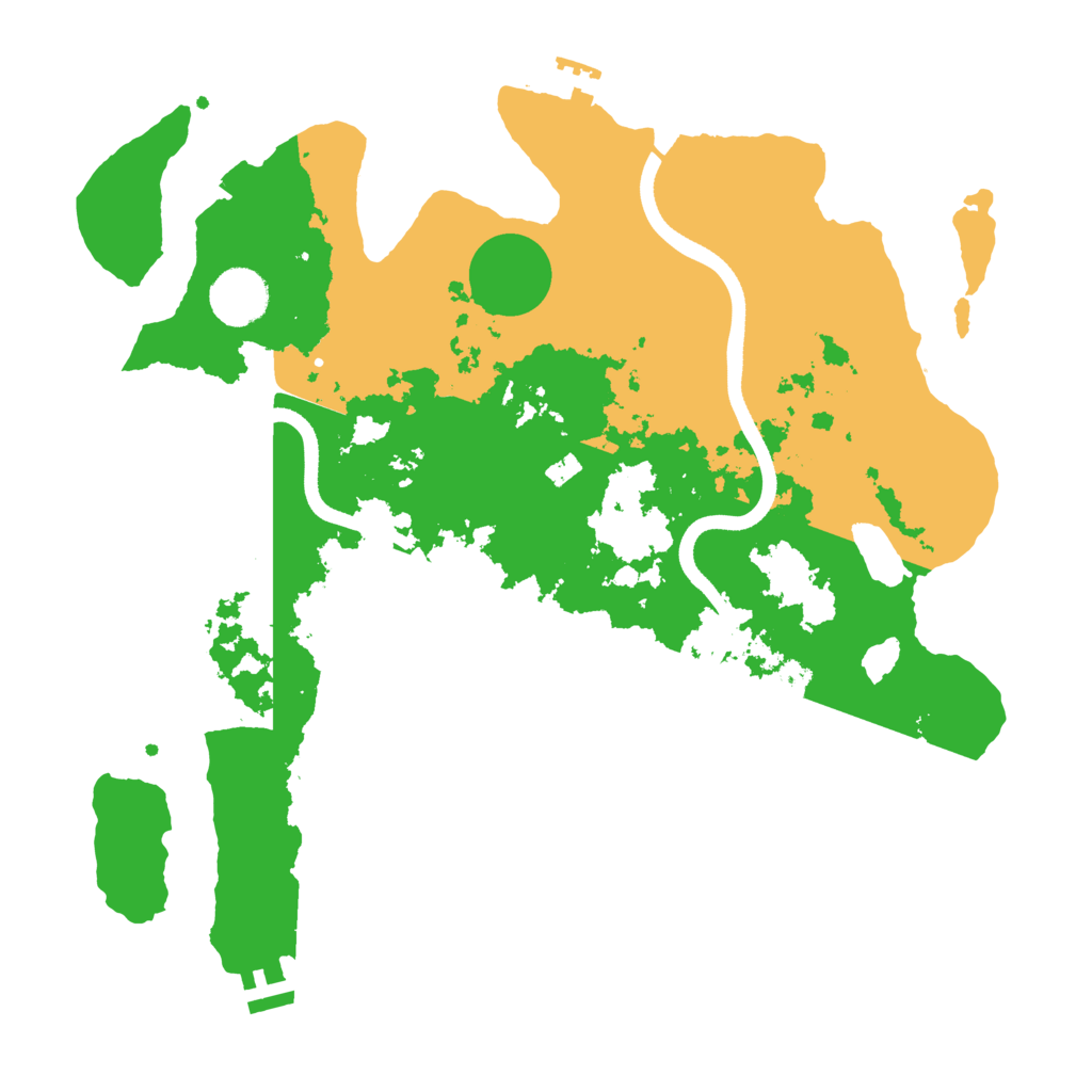 Biome Rust Map: Procedural Map, Size: 3500, Seed: 480002529