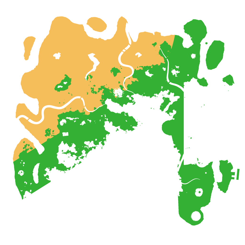Biome Rust Map: Procedural Map, Size: 4500, Seed: 940984149