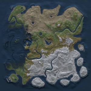 Thumbnail Rust Map: Procedural Map, Size: 4500, Seed: 97962749, 16 Monuments