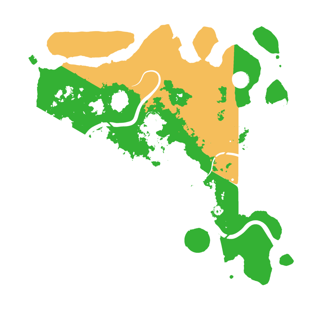 Biome Rust Map: Procedural Map, Size: 3500, Seed: 443564423