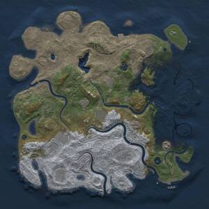 Thumbnail Rust Map: Procedural Map, Size: 4250, Seed: 1442908690, 16 Monuments