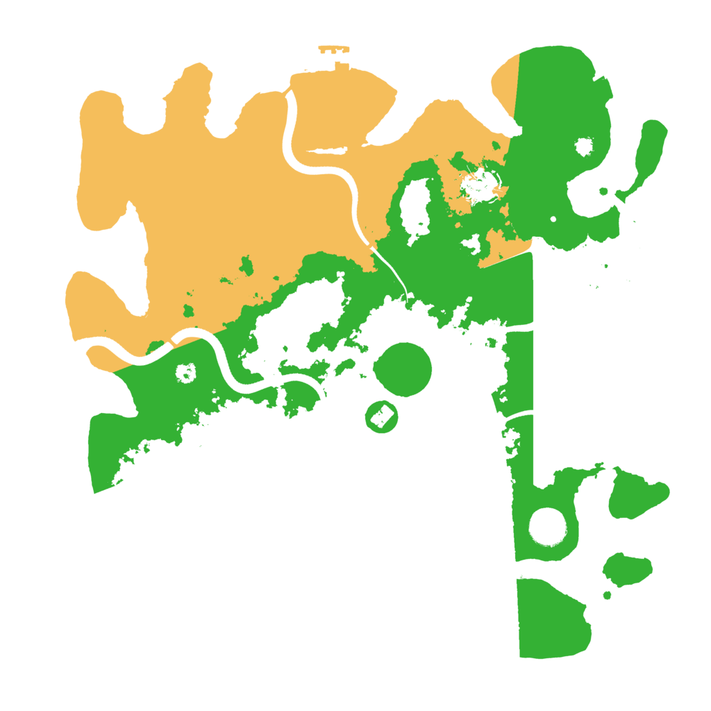 Biome Rust Map: Procedural Map, Size: 3500, Seed: 2058973