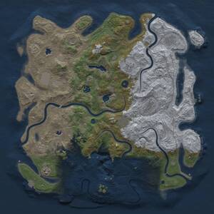 Thumbnail Rust Map: Procedural Map, Size: 4500, Seed: 1379222227, 16 Monuments
