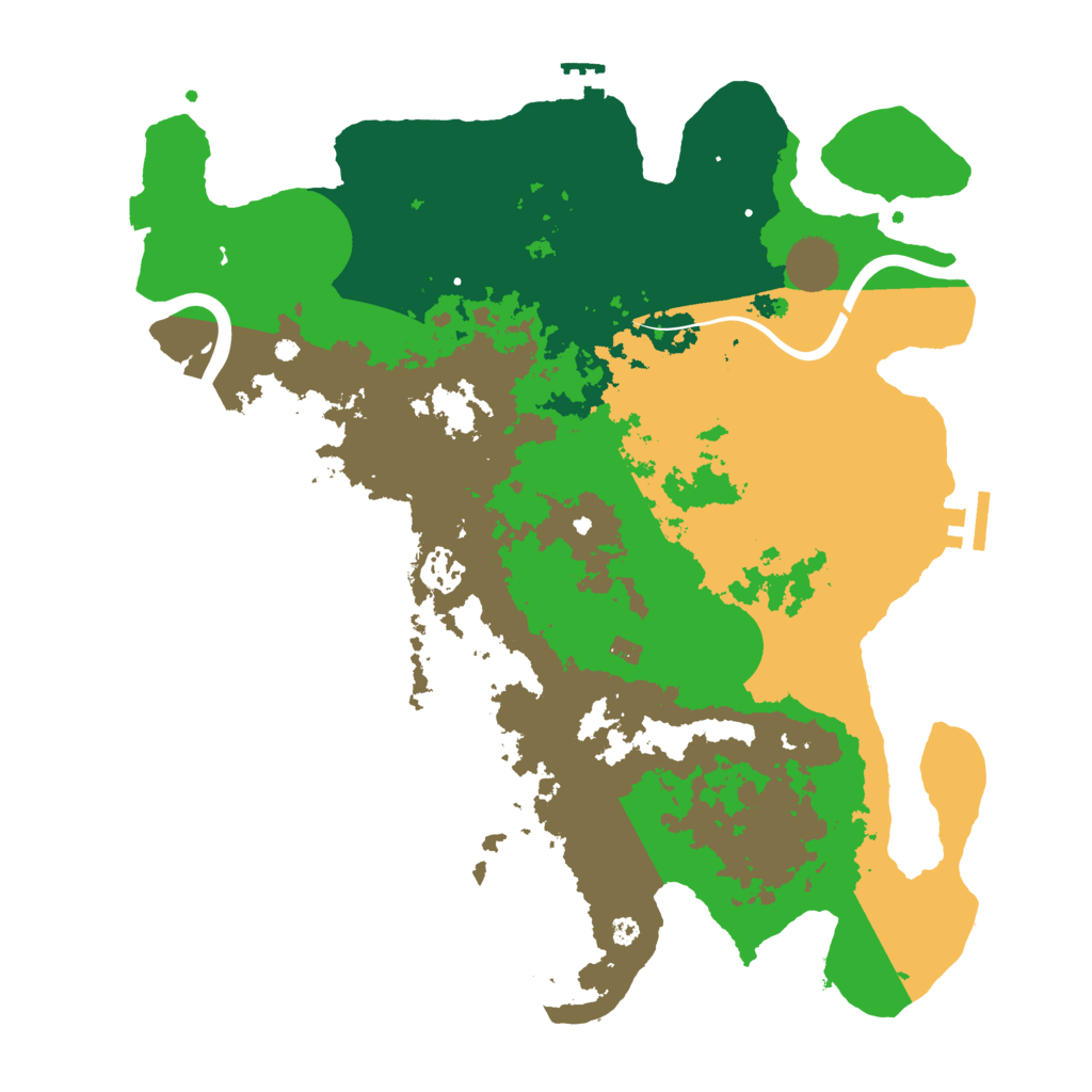 Biome Rust Map: Procedural Map, Size: 3750, Seed: 730002