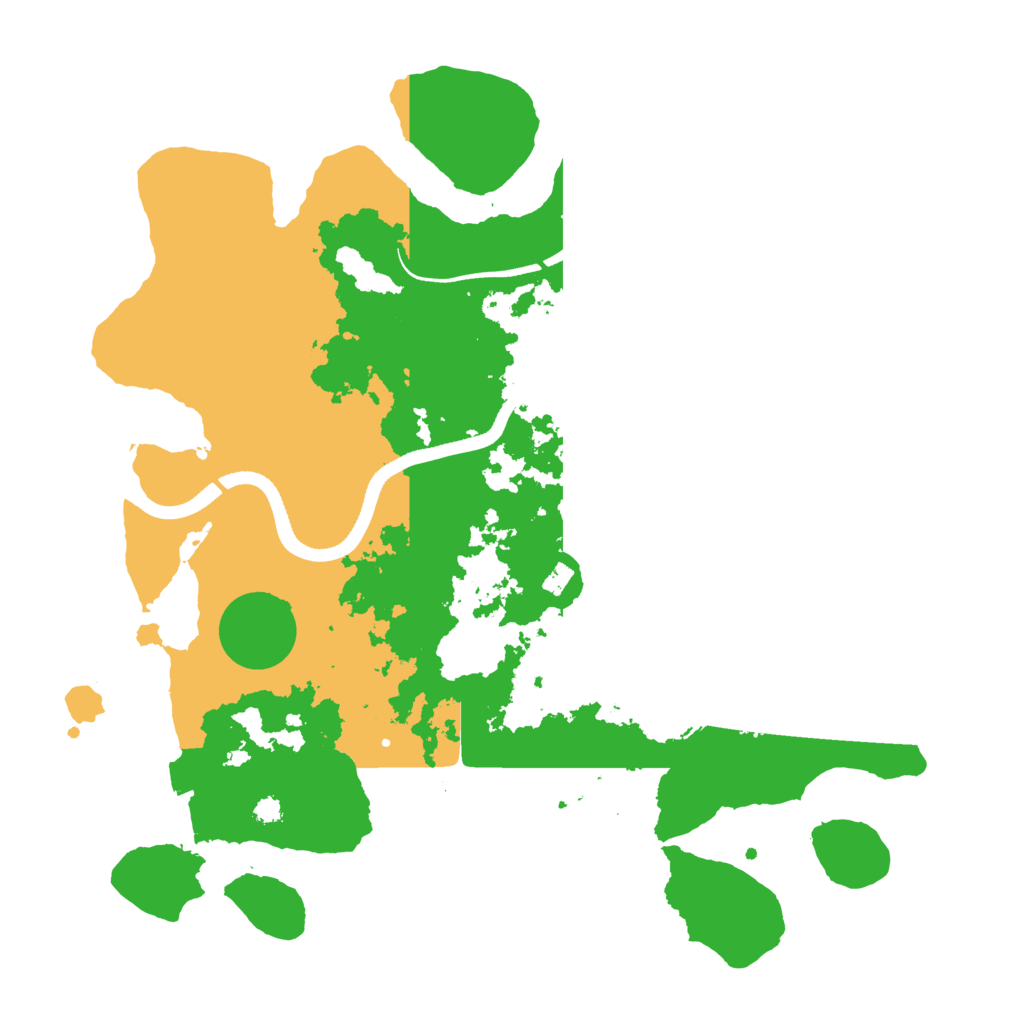 Biome Rust Map: Procedural Map, Size: 3500, Seed: 2026160620