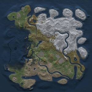 Thumbnail Rust Map: Procedural Map, Size: 4200, Seed: 1910354748, 15 Monuments