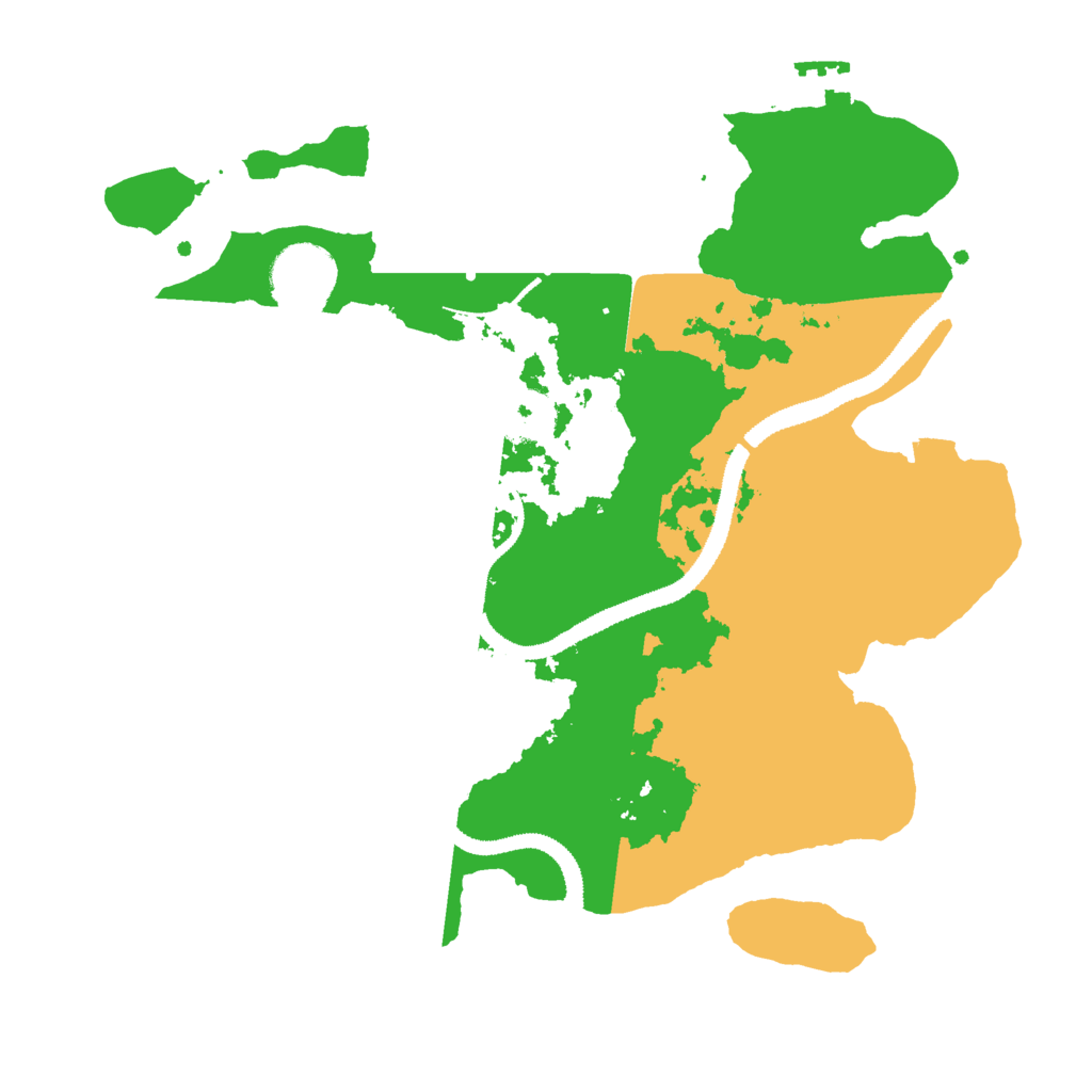 Biome Rust Map: Procedural Map, Size: 3000, Seed: 239370811